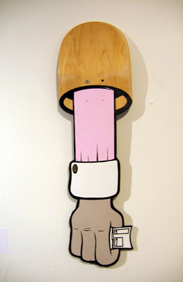 D-Face customised skate board