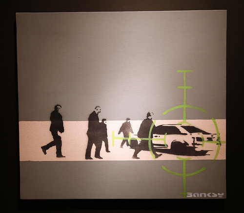 Banksy - Precision Bombing Canvas