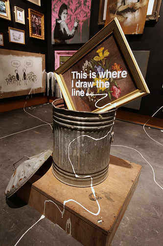 Banksy - This Is Where I Draw The Line