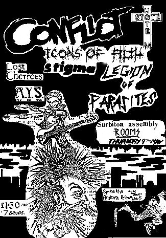 Anarchist Ball, Surbiton Assembly Rooms with Conflict flyer