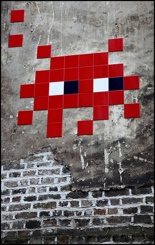 Space Invader street art