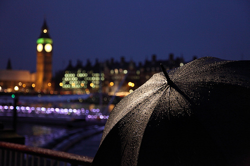London rain