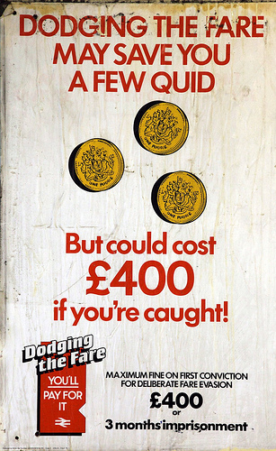 British Rail Poster - Dodging The Fare