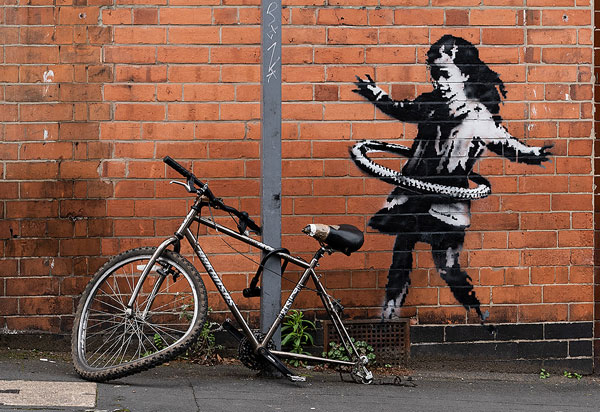 Banksy Hula Girl
